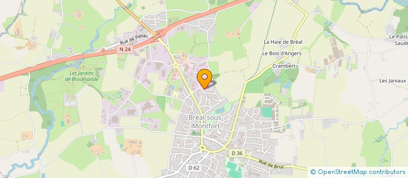 localisation de l'entreprise OPTION SPORT  BREAL-SOUS-MONTFORT