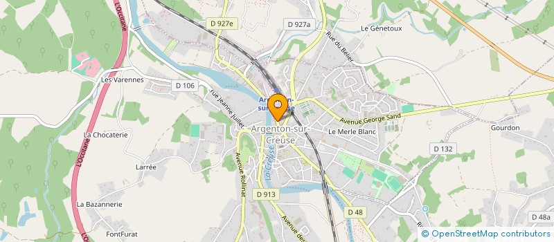 localisation de l'entreprise OPTION SPORTS ET LOISIRS à ARGENTON-SUR-CREUSE