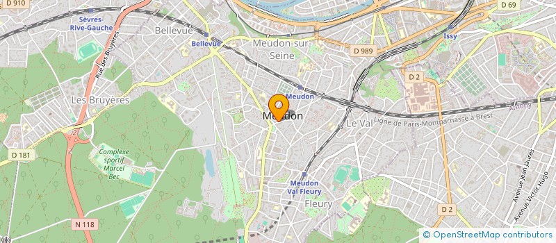localisation de l'entreprise OPTIONS à MEUDON
