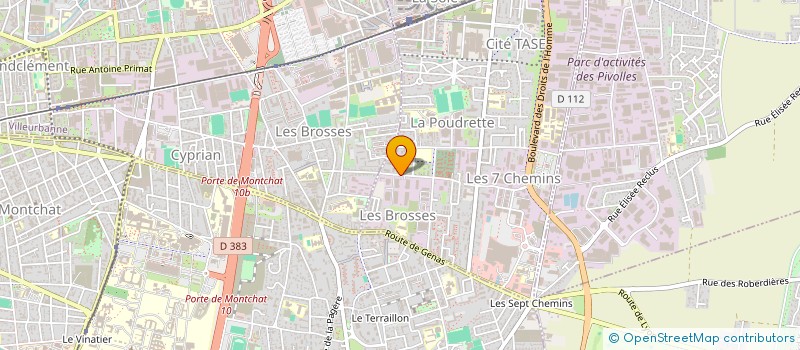 localisation de l'entreprise OPTIONS CENTRE EST à VAULX-EN-VELIN