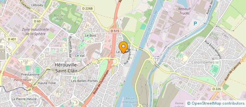 localisation de l'entreprise OPTIPLAN à HEROUVILLE-SAINT-CLAIR
