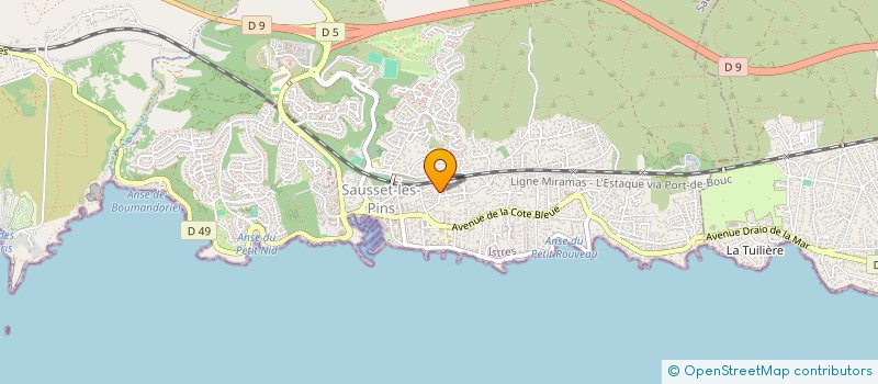 localisation de l'entreprise OPTIPLAN à SAUSSET-LES-PINS