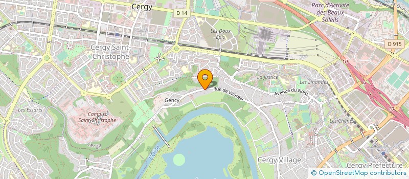 localisation de l'entreprise OPTIPLUS  CERGY