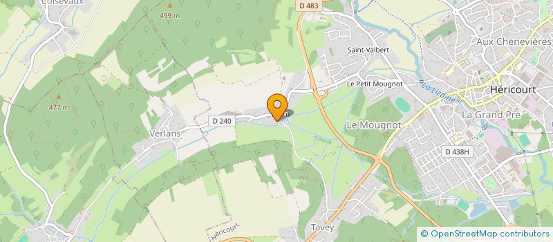 localisation de l'entreprise OPTIPROJ à HERICOURT