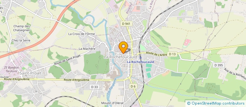 localisation de l'entreprise OPTIQUE 16 à LA ROCHEFOUCAULD-EN-ANGOUMOIS