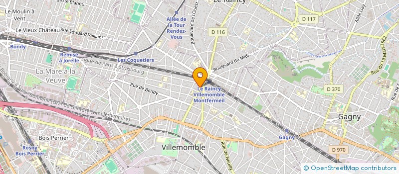 localisation de l'entreprise OPTIQUE 33 à VILLEMOMBLE