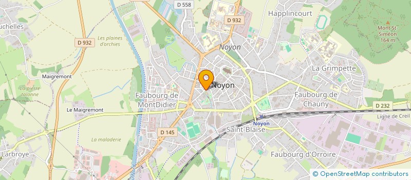 localisation de l'entreprise OPTIQUE-ACOUSTIQUE 60 à NOYON