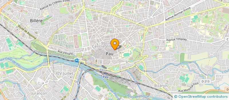 localisation de l'entreprise OPTIQUE ACOUSTIQUE B. PEDARREGAIX à PAU