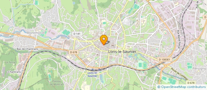 localisation de l'entreprise OPTIQUE ACOUSTIQUE VUILLEMEY à LONS-LE-SAUNIER