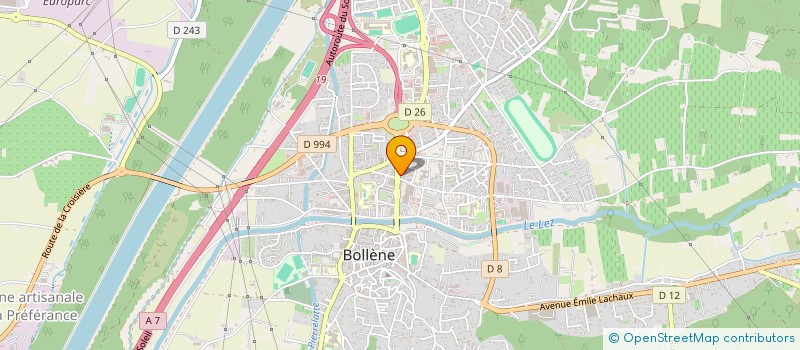 localisation de l'entreprise OPTIQUE AND CO à BOLLENE