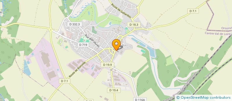 localisation de l'entreprise OPTIQUE ARVISET  AUNEAU-BLEURY-SAINT-SYMPHORIEN