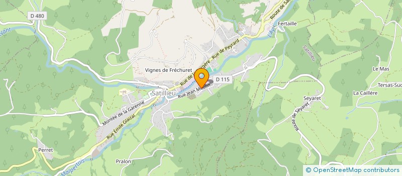 localisation de l'entreprise OPTIQUE AURORE ROCHAS  SATILLIEU