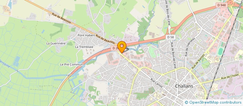 localisation de l'entreprise OPTIQUE B DE CHALLANS à CHALLANS