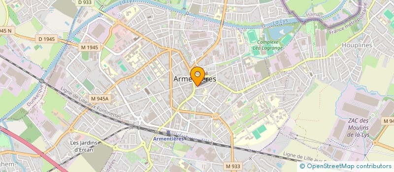 localisation de l'entreprise OPTIQUE BARBRY à ARMENTIERES