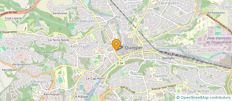 localisation de l'entreprise OPTIQUE BARGAIN à QUIMPER