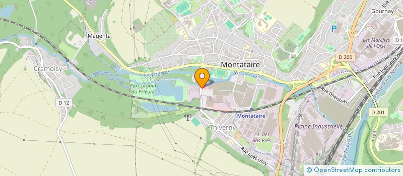 localisation de l'entreprise OPTIQUE BARLOIS à THIVERNY