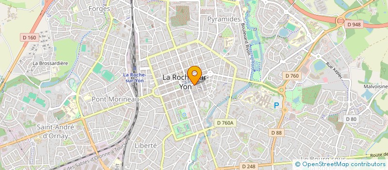 localisation de l'entreprise OPTIQUE BAUDRY  LA ROCHE-SUR-YON