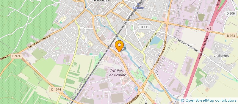 localisation de l'entreprise OPTIQUE BEAUNE SUD à BEAUNE