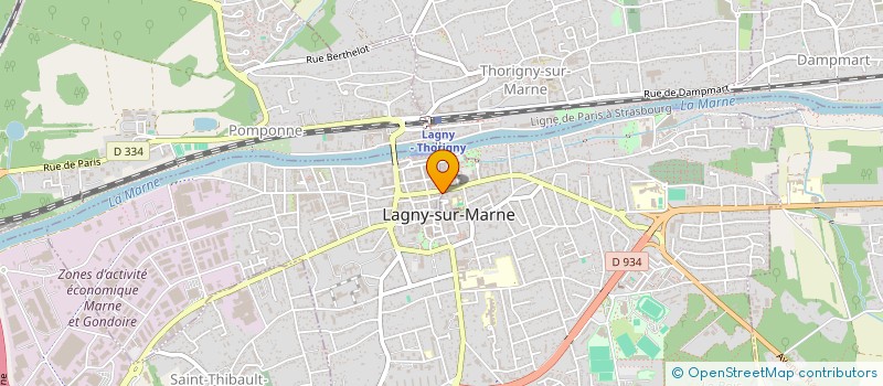 localisation de l'entreprise OPTIQUE BERGER-MOREAU SARL à LAGNY-SUR-MARNE