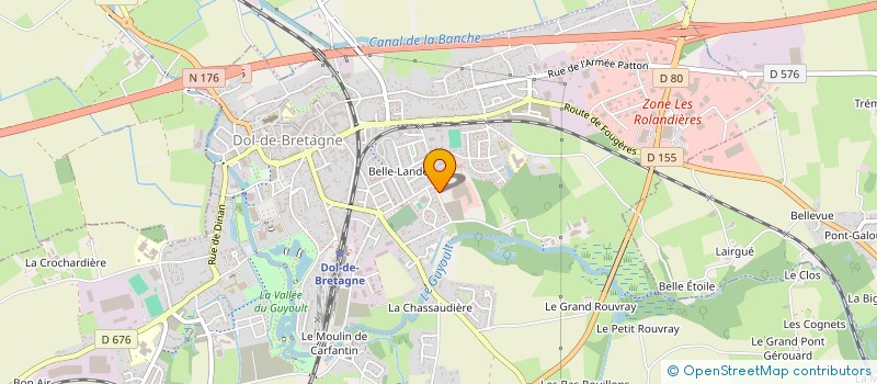 localisation de l'entreprise OPTIQUE BERGERON DOL  DOL-DE-BRETAGNE