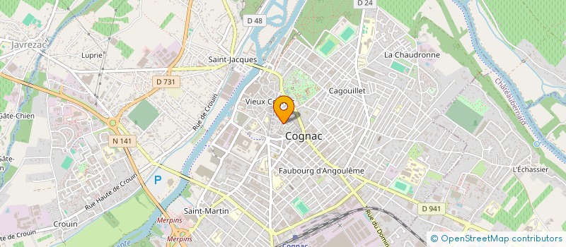 localisation de l'entreprise OPTIQUE BERTHELOT SERGE à SAINT-LAURENT-DE-COGNAC
