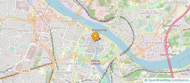 localisation de l'entreprise OPTIQUE BOURGEOIS-DUBOR à BAYONNE