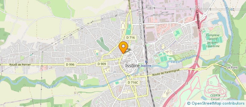 localisation de l'entreprise OPTIQUE BRAUNSHAUSEN à ISSOIRE