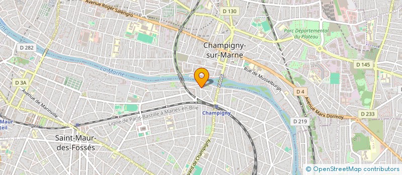 localisation de l'entreprise OPTIQUE BRINGER à ST MAUR DES FOSSES