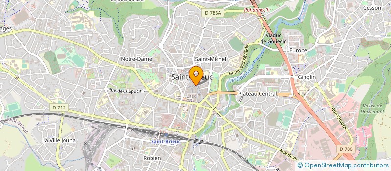 localisation de l'entreprise OPTIQUE BRYEUX à SAINT-BRIEUC