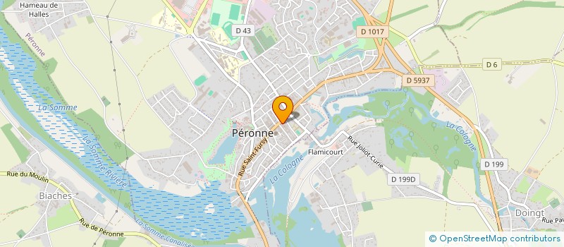 localisation de l'entreprise OPTIQUE C. DEMONCHAUX à PERONNE