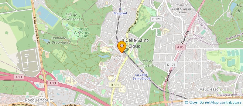 localisation de l'entreprise OPTIQUE CARAVELLE  LA CELLE-SAINT-CLOUD