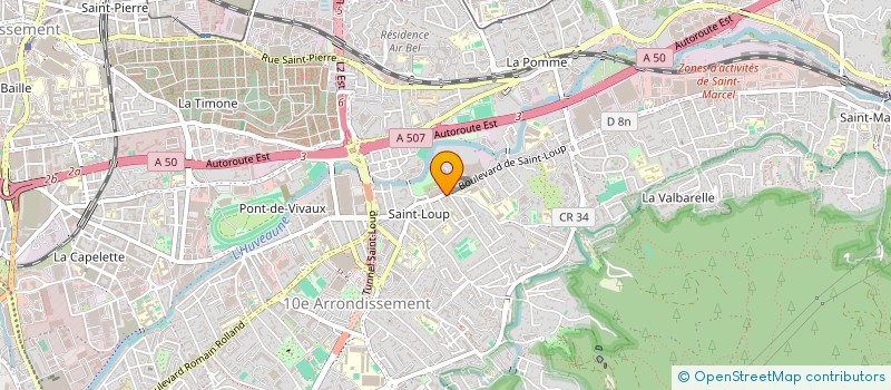 localisation de l'entreprise OPTIQUE CARLA à MARSEILLE