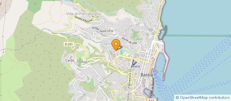 localisation de l'entreprise OPTIQUE CARLOTTI à BASTIA