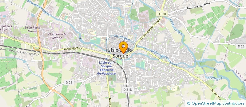 localisation de l'entreprise OPTIQUE CARNOT  L'ISLE-SUR-LA-SORGUE