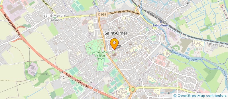 localisation de l'entreprise OPTIQUE CAUET à SAINT-OMER
