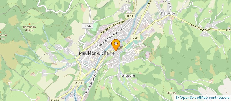 localisation de l'entreprise OPTIQUE CHAMBARD à MAULEON-LICHARRE