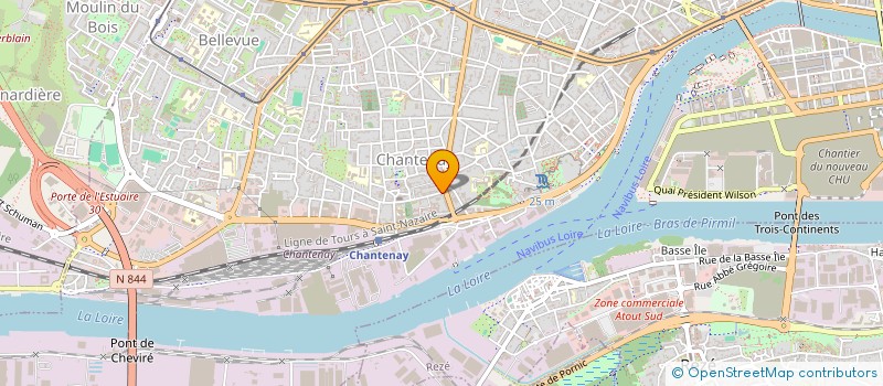 localisation de l'entreprise OPTIQUE CHANTENAY  NANTES