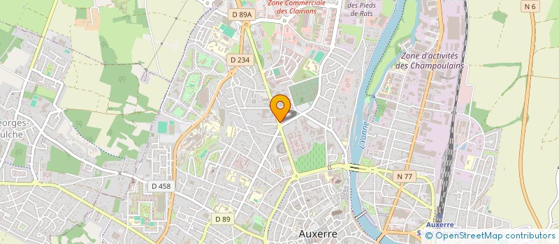 localisation de l'entreprise OPTIQUE CHARLES DE GAULLE à AUXERRE