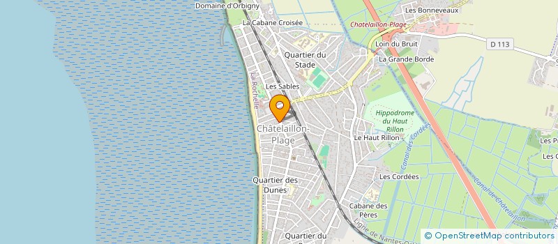 localisation de l'entreprise OPTIQUE CHATEL OCEAN à CHATELAILLON-PLAGE