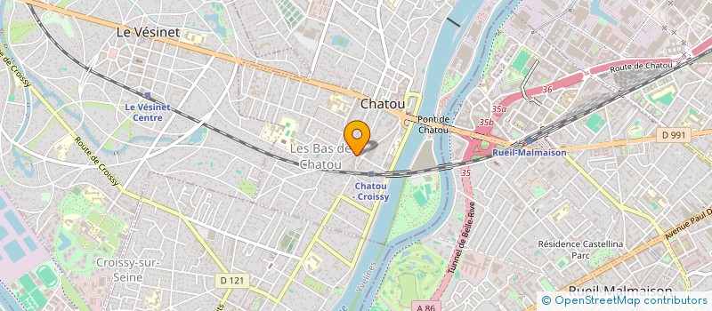 localisation de l'entreprise OPTIQUE CHATOU  CHATOU