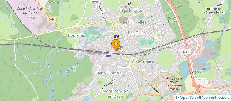 localisation de l'entreprise OPTIQUE CHEVRIER à LURE