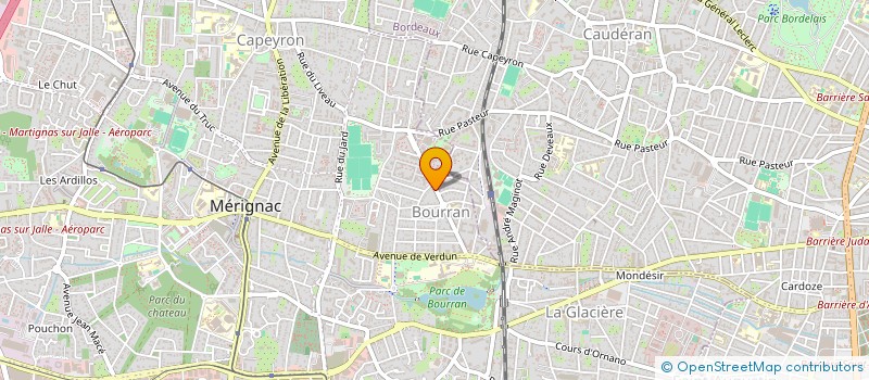 localisation de l'entreprise OPTIQUE CINQUIN  MERIGNAC