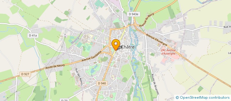 localisation de l'entreprise OPTIQUE COLLE à LA CHATRE