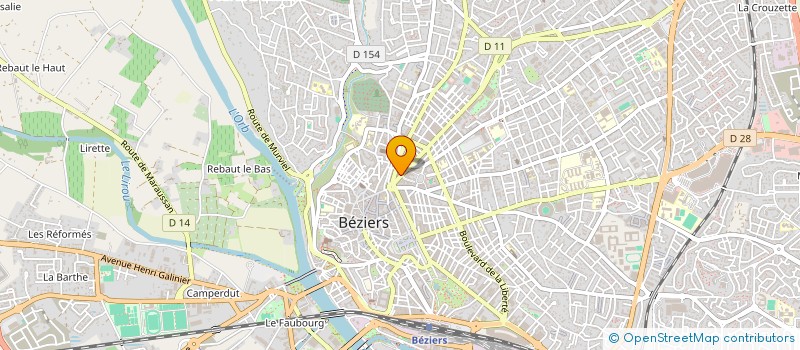 localisation de l'entreprise OPTIQUE CRISTOFOLI à BEZIERS