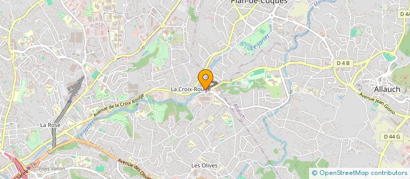 localisation de l'entreprise OPTIQUE CROIX ROUGE à MARSEILLE