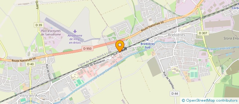 localisation de l'entreprise OPTIQUE CROIZILLE  BREBIERES