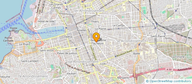 localisation de l'entreprise OPTIQUE CRYSTAL PREMIUM à MARSEILLE