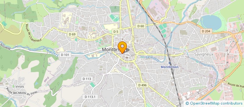 localisation de l'entreprise OPTIQUE CVL & CO à MONTBRISON