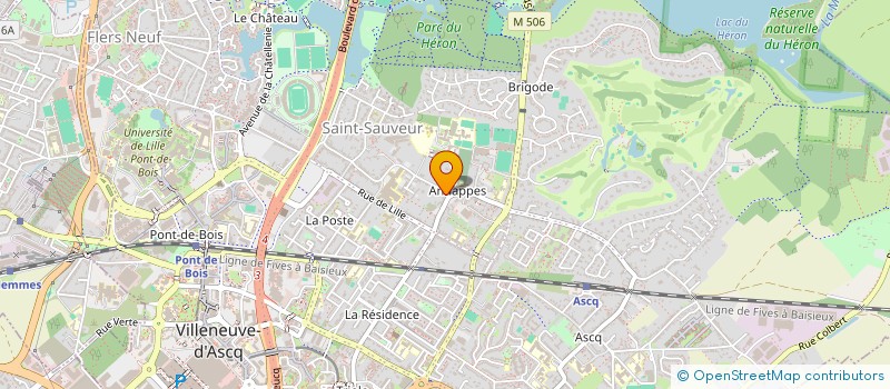 localisation de l'entreprise OPTIQUE D'ANNAPPES à VILLENEUVE-D'ASCQ