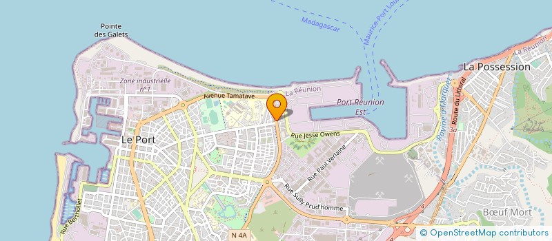 localisation de l'entreprise OPTIQUE DE BOURBON SACRE COEUR à LE PORT